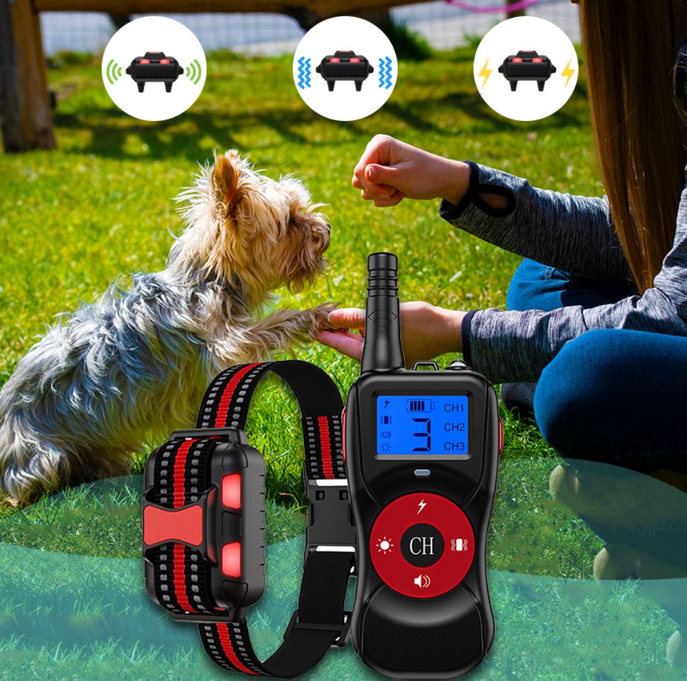 T502 Rechargeable Remote Training Collar 1-3 Dogs 800m