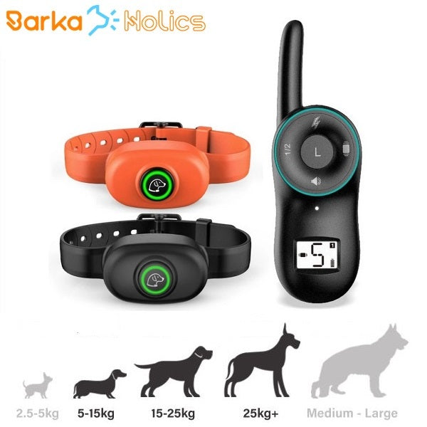 Remote Dog Training Shock Collar 400m 1-2 Dogs BH410R