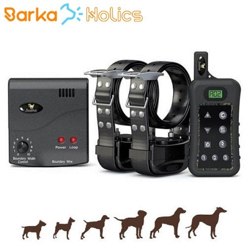 2-in-1 Electric Dog Fence and 1200m Remote Trainer Combo 2 Dogs